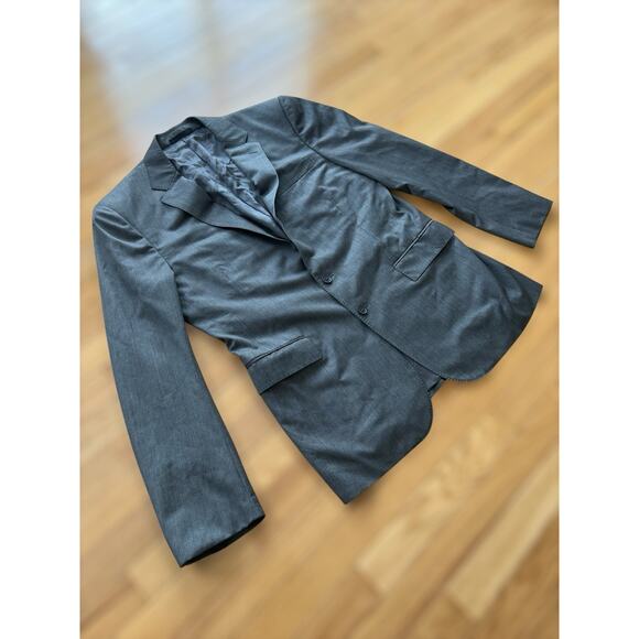 BLACK LABEL Ralph Lauren Wool Blazer Grey Size 42R Sport Coat Notch Lapel - Picture 4 of 14